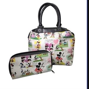 Disney Parks Exclusive Minnie and Mickey Mouse Comic Satchel Set